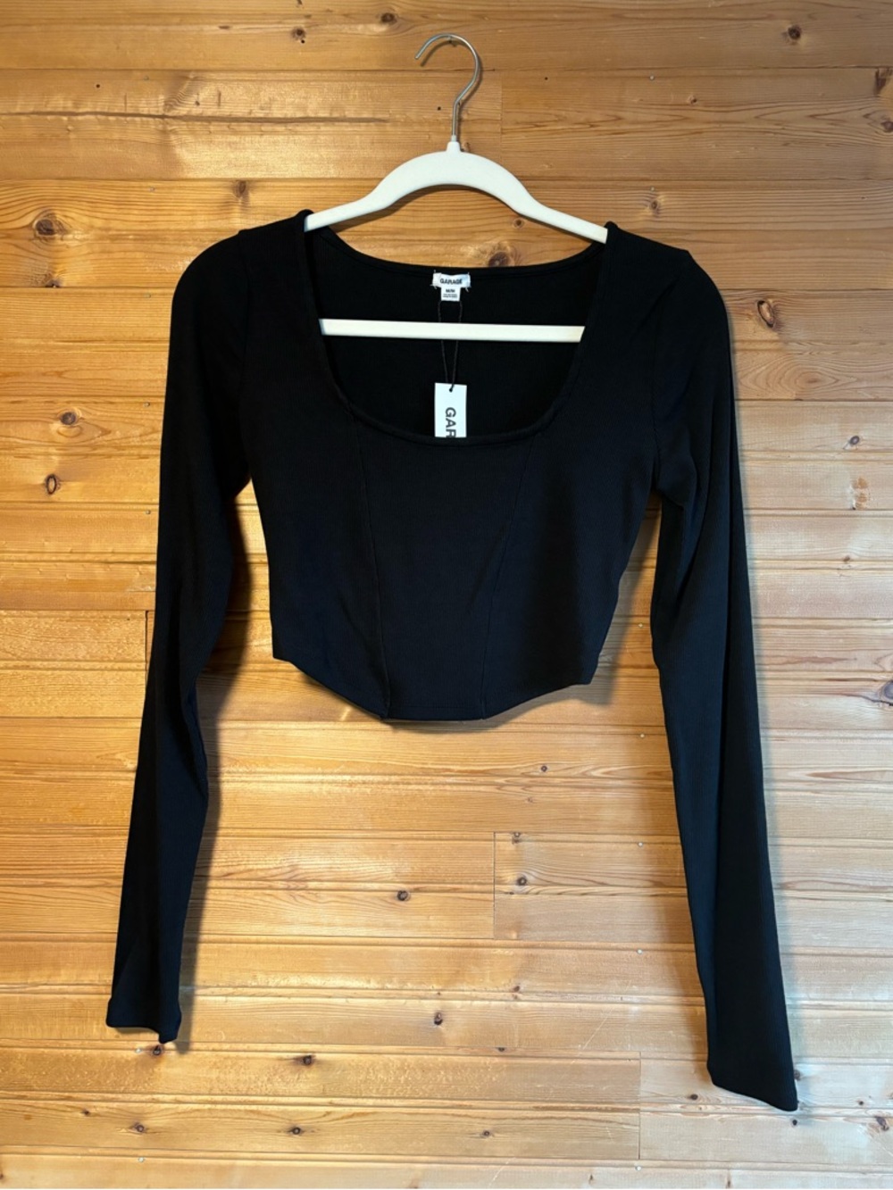 NWT Corset Style, Long Sleeve Shirt from Garage